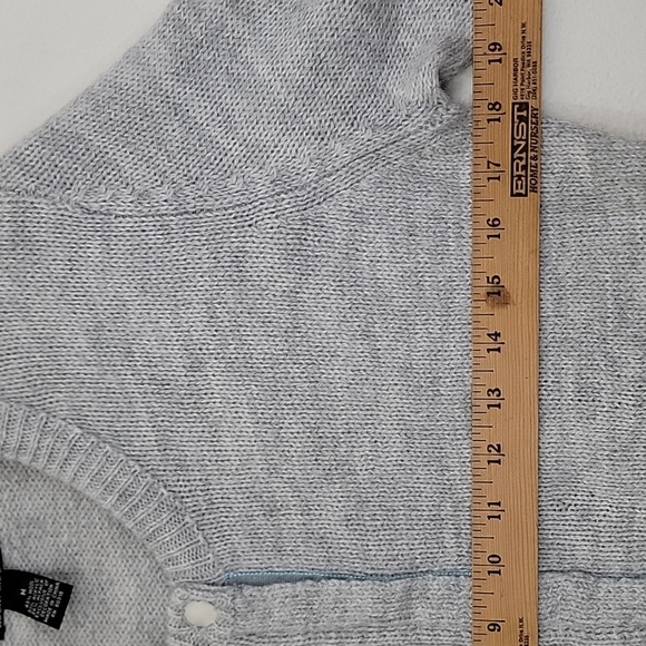 Lucky Brand Gray Cardigan Sweater M - Picture 8 of 16